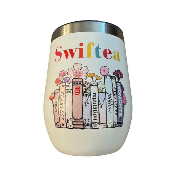 Taylor Swift Eras Tour Tumbler‎ 12 Oz  Red Speak Now Swiftie Fearless Wine Rep - Picture 1 of 6